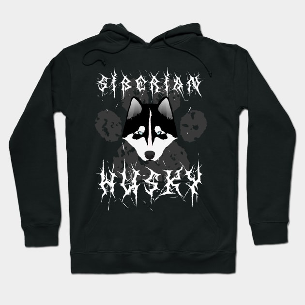 Black Metal Husky Hoodie by Dirgu